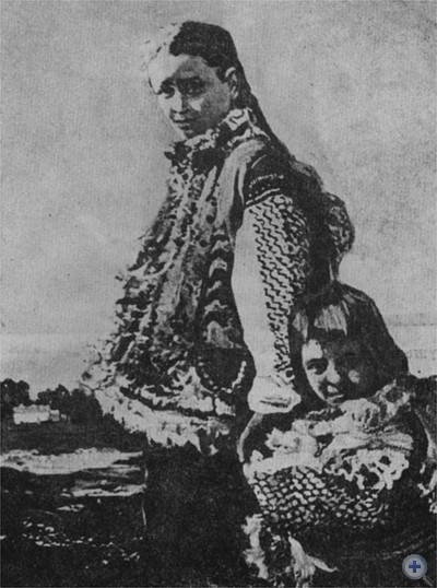 «Гуцулка с ребенком». И. И. Труш. Масло. 1912 г.
