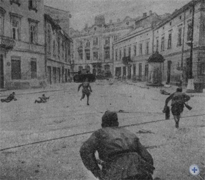 Уличные бои во Львове. Июль 1944 г.