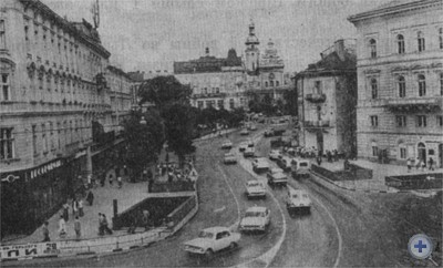 В центре Львова. 1976 г.