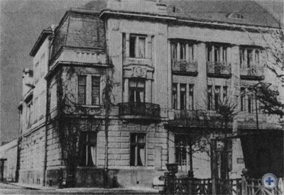 Здание, в котором в 1920 году размещался штаб Первой Конной армии. Броды, 1966 г.