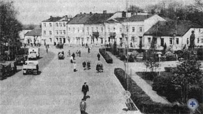 Центральная площадь Городка. 1977 г.