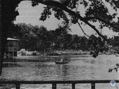 Озеро в парке им. Богдана Хмельницкого. Дрогобыч, 1976 г.