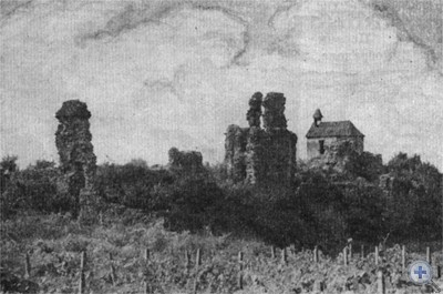 Развалины замка около Виноградова. 1980 г.