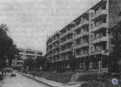 Новые дома при въезде в Сваляву. 1980 г.