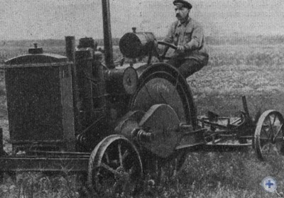 Первый отечественный колесный трактор «Запорожец», 1923 г.