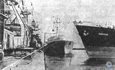 В морском торговом порту. Бердянск, 1979 г.