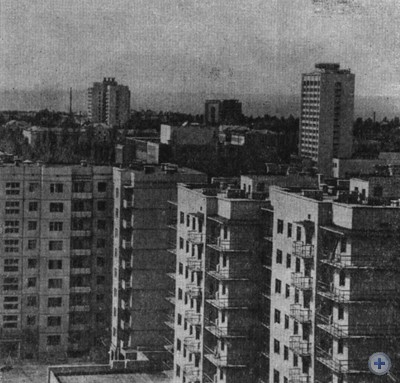 Новый жилой квартал в городе Бердянске. 1979 г.